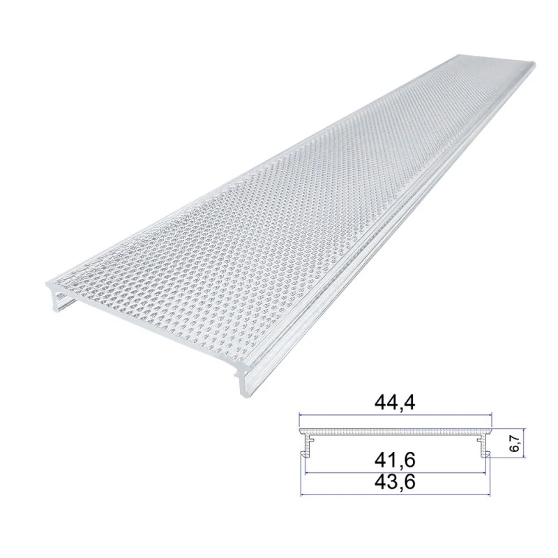 Akryyli häikäisyä estävä ekstruusiolamppuvarjostin